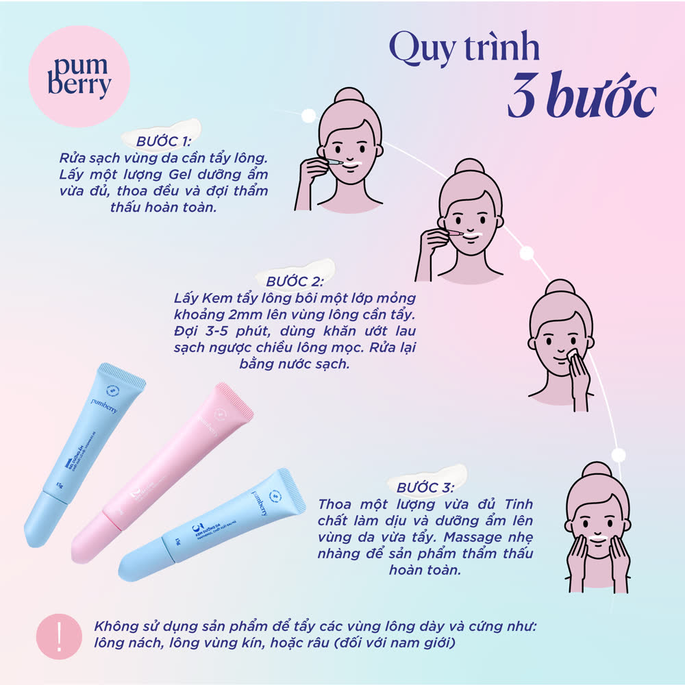 Pumberry bước 2 kem tẩy lông